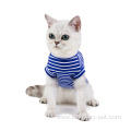 Cat striped T-shirt pet clothing